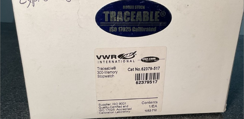 Traceable Stopwatches