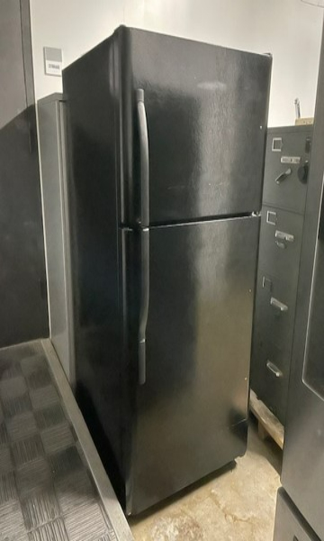 Black Two Door Refrigerator