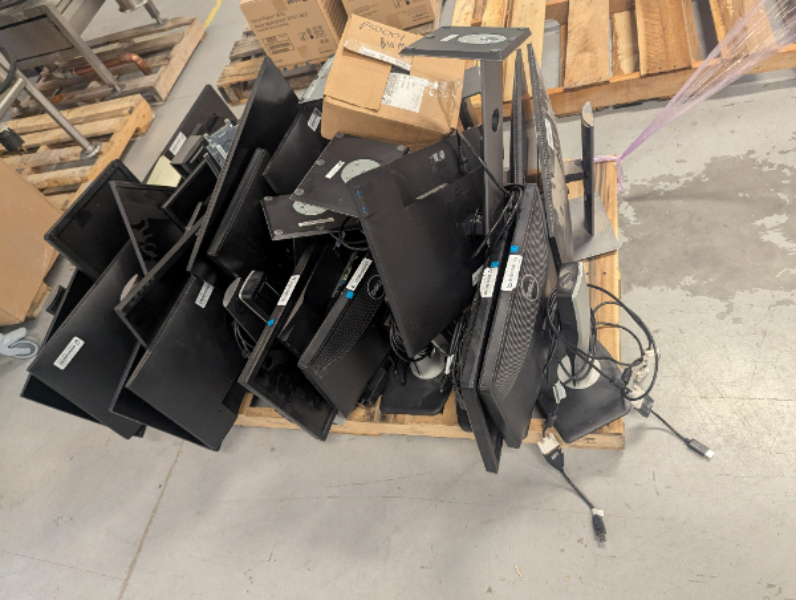 24 Used and or Broken Monitors