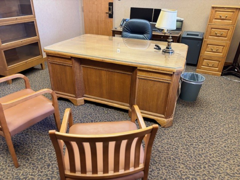 Wood Desk, 1 ea