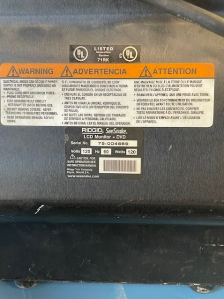 Ridgid Sewer Line Camera