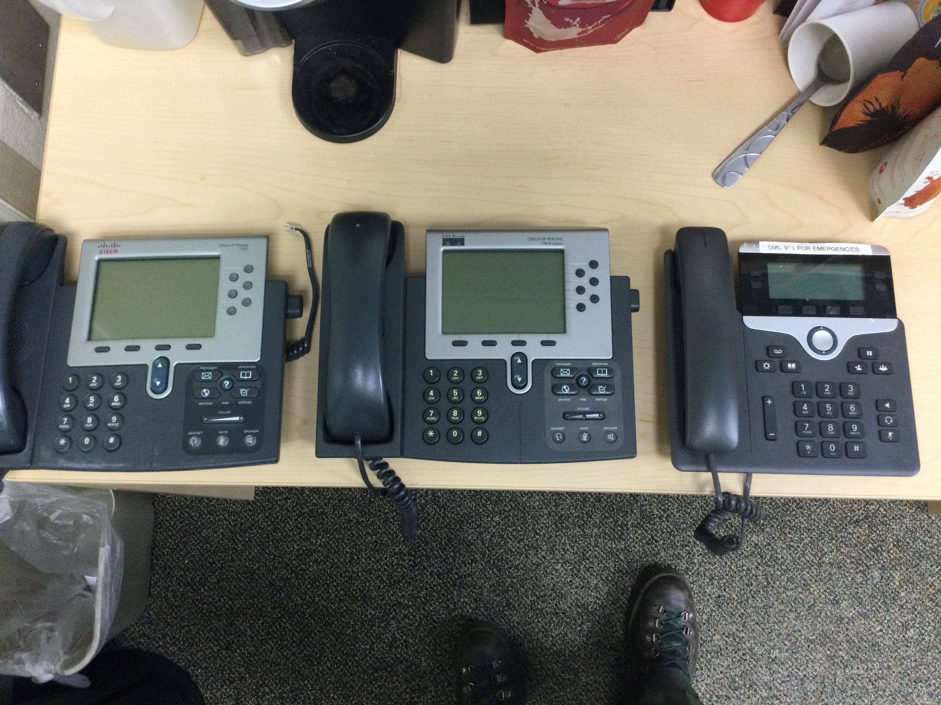 PHONES, CISCO PHONEs - LOT OF 80 EA
