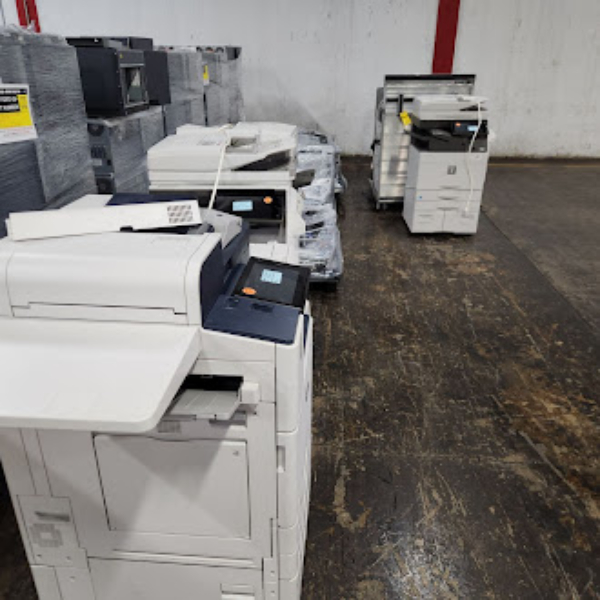 (1) LOT OF 4-PALLETS & 6-FLOOR ITEMS OF ADP ELECTRONICS