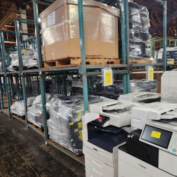 (1) Lot Of 6-Pallets & 4-Floor Items Of Adp Electronics