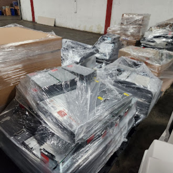 (1) LOT OF 9-PALLETS & 1-FLOOR ITEM OF ADP ELECTRONICS