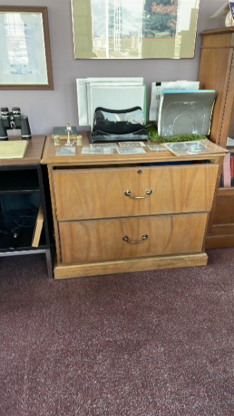 2 Drawer Lateral Wooden File Cabinet