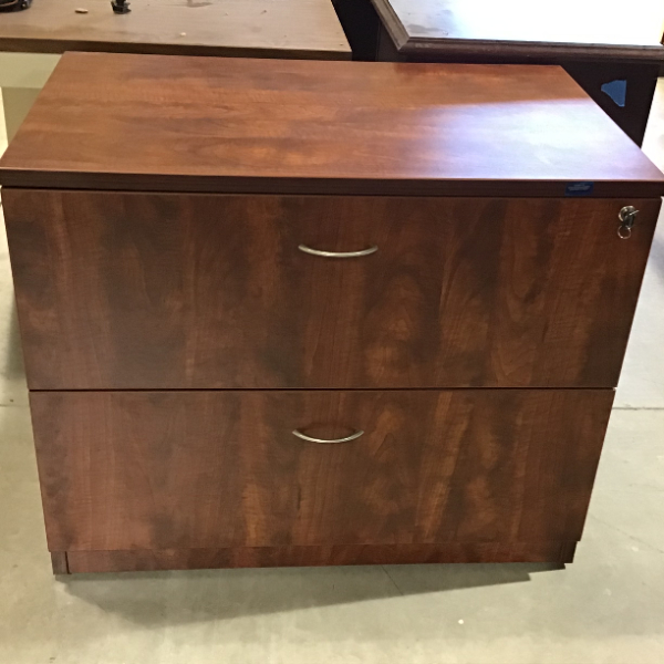 2 Drawer Wood Lateral File Cabinet