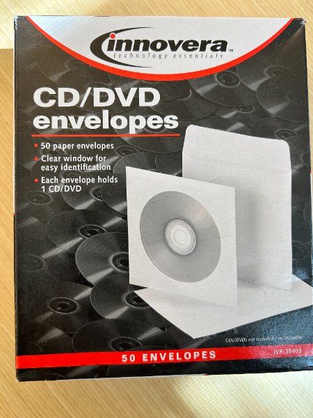 CD/DVD Envelopes