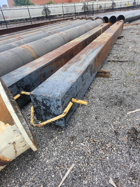Dredge Pipe and Square Metal Studs