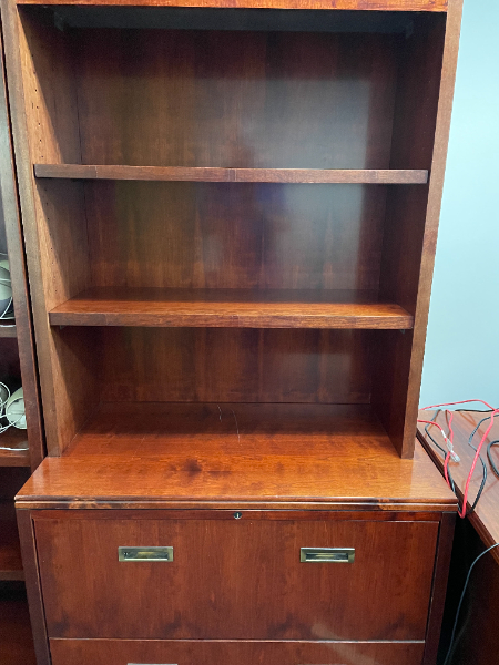 Filing Cabinet with Hutch Lot
