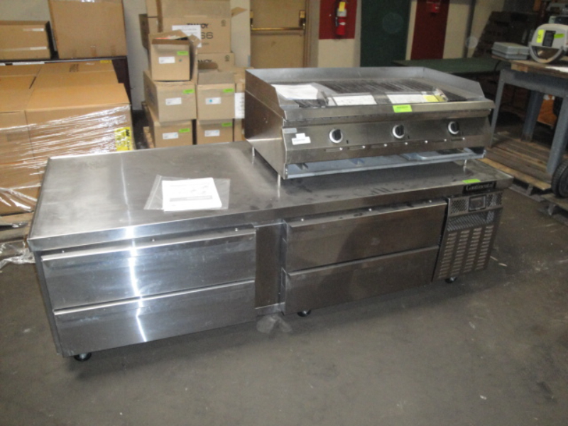 Garland charbroiler grille and continental freezer
