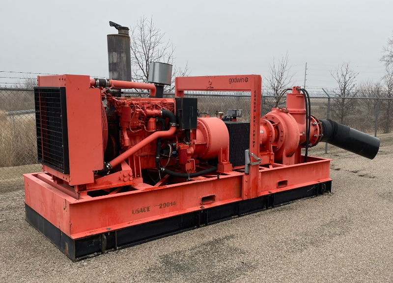 Goodwin CD400M Dri-Prime 18-inch pump with a Caterpillar C9 engine