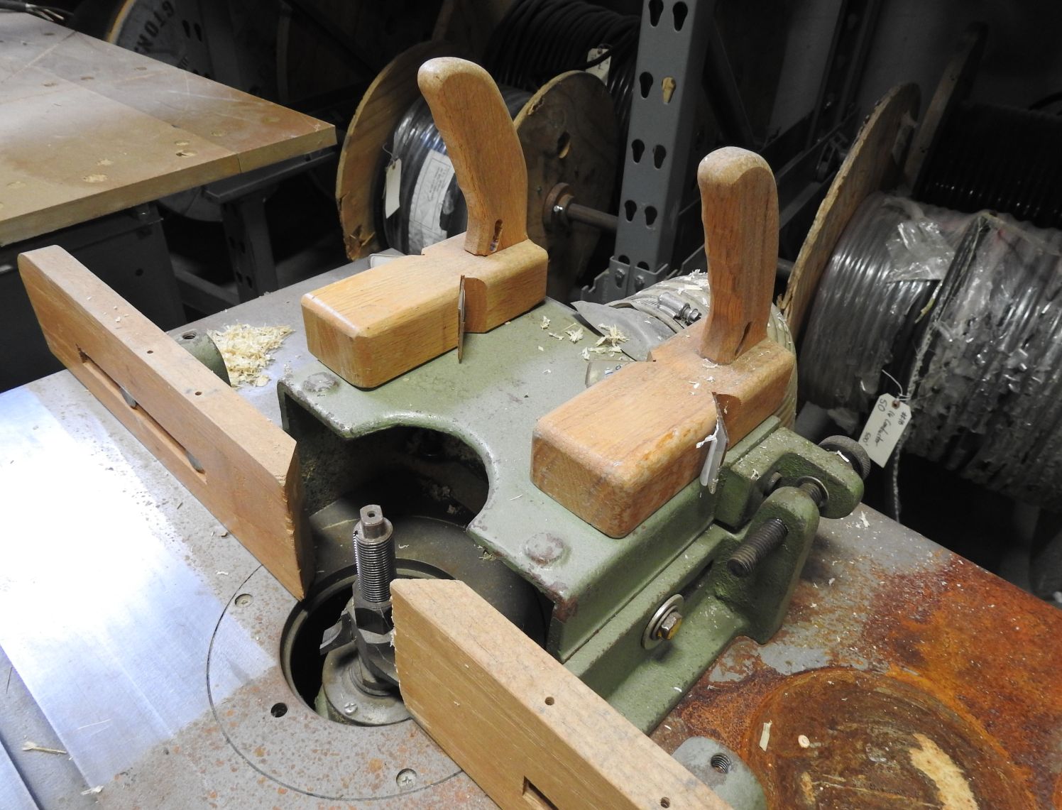 Grizzly Green Chuck Floor Cabinet Shaper/Router