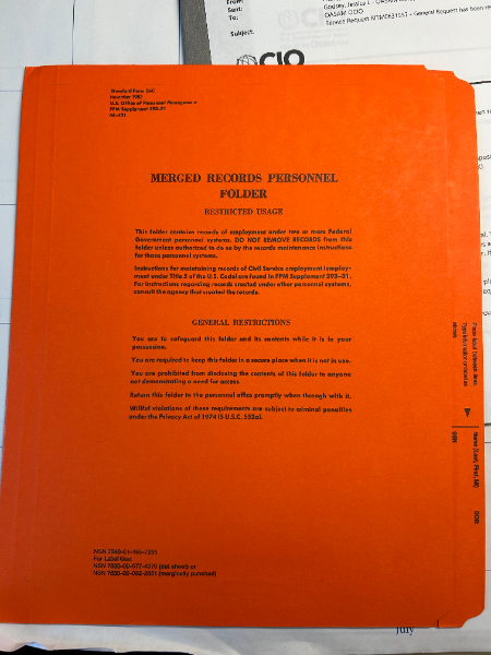 Merged Records Personnel Folders