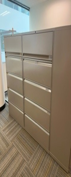 Metal filing cabinet