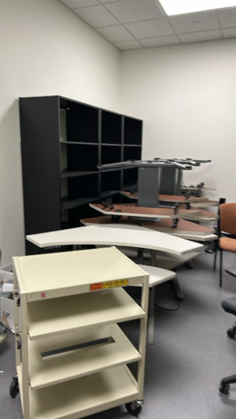 Metal shelving