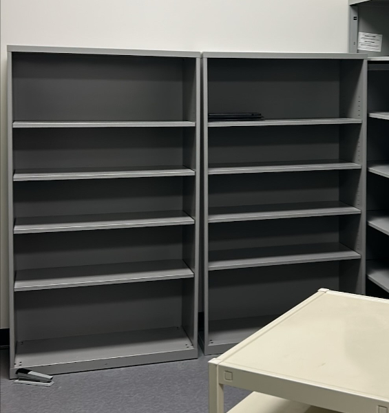 Metal shelving