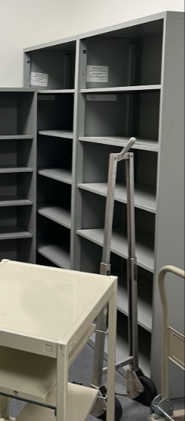 Metal shelving