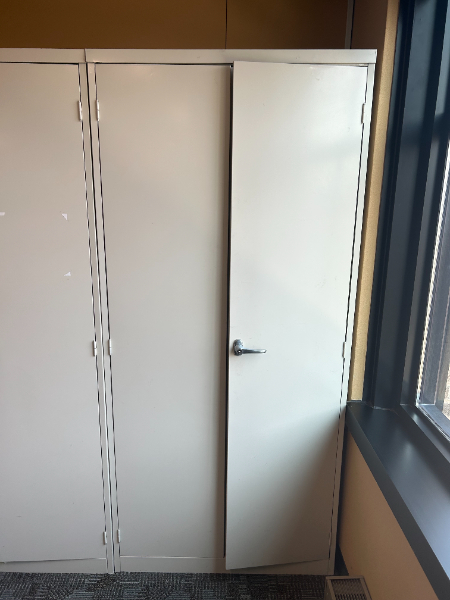 Metal Storage Cabinets, Qty 2