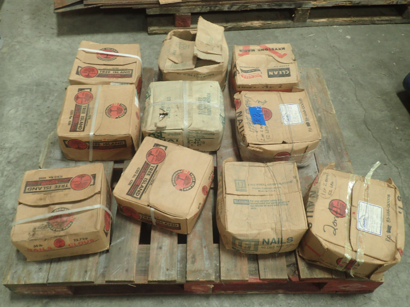 Misc. Galvanized Nails (pallet 2- 1 LOT)