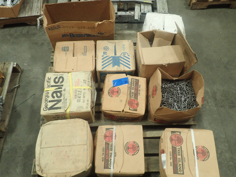 Misc. Nails and Screws (pallet 9 - 1 LOT)