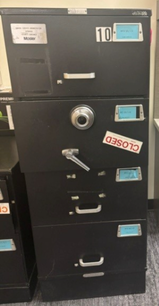 Mosler 4 Drawer Security Container