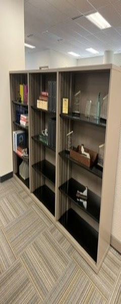 Open face filing cabinets
