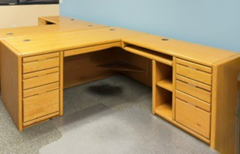 Orman Grubb Contemporary Computer Desk with Left Hand Return