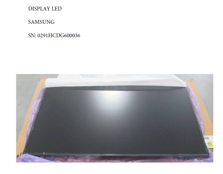 Samsung ED55D LED Display