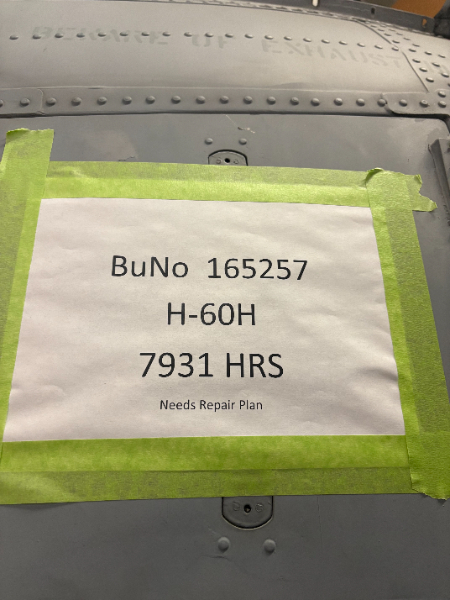 Scrap, Sikorsky MH-60T, Airframe, Buno: 163812 (CG 6012)
