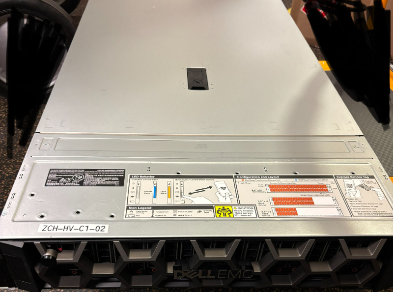 Server, Switches, Console and Batteries