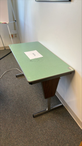 Tables w/ green laminate top