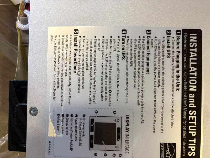 Uninterruptible Power Supply