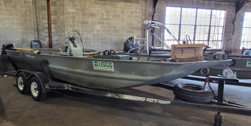 War Eagle Jon Boat with Diamond City Trailer and Yamaha Motor