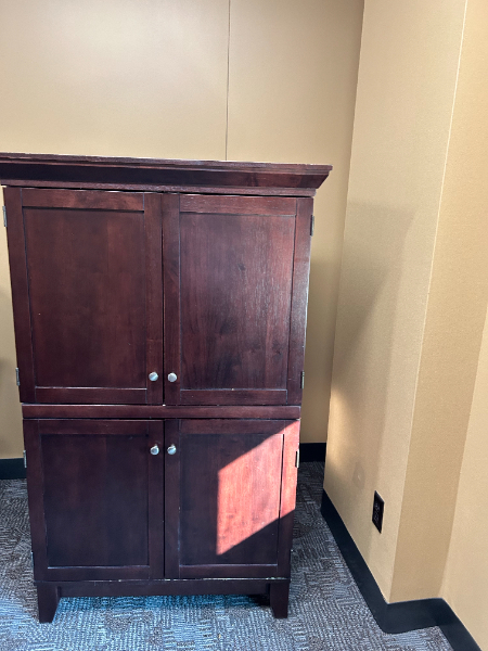 Wooden Media Cabinet